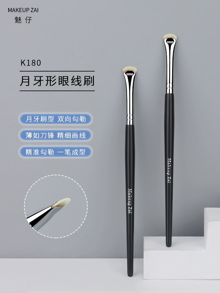 Charming Doll K180 Crescent Shaped down to Extremely Fine Eyeliner Brush