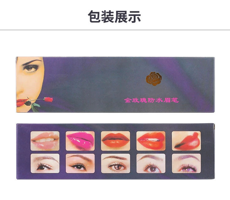 Line Drawing Eyebrow Pencil Not Smudge Tattoo Positioning Gold Rose