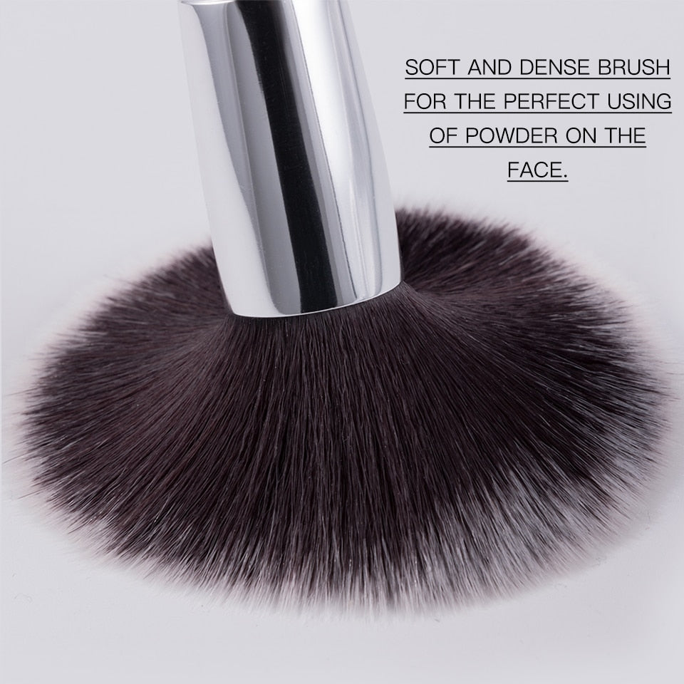 BEILI Black 15-25 pcs Makeup Brushes Set Goat Synthetic Hair Foundation Powder Blush Blending Eyebrow Eyeshadow Make up Brush